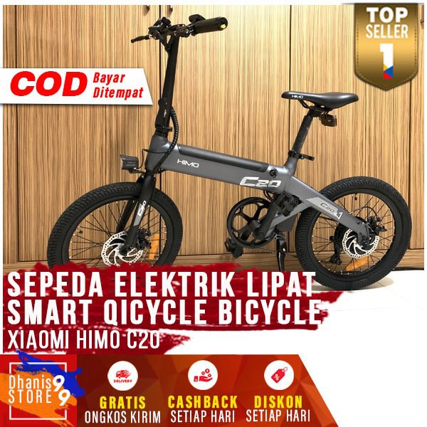 Xiaomi HIMO C20 Sepeda Elektrik Smart Moped Bicycle 250W Sepeda Listrik Keren Murah Sepeda Terbaru