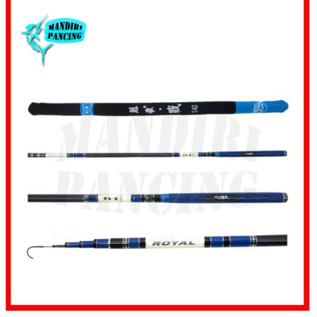 Joran Tegek Orca Royal 540 - Ruas Panjang - Free Pack PVC