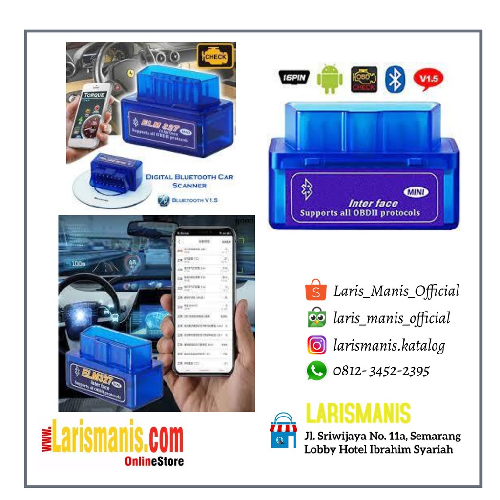 OBD SCANNER ELM327 MINI OBD BLUETOOTH DIAGNOSTIC CAR SCANNER