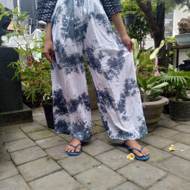 celana kulot tie dye