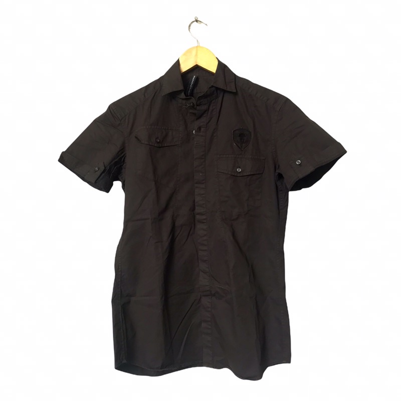 Black barrett second, second, kemeja second wanita, kemeja bekas, preloved, preloved wanita, second 