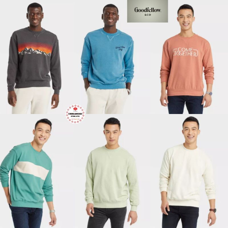 Sweater Pria Goodfellow**Standar Fit Crewneck B'grade