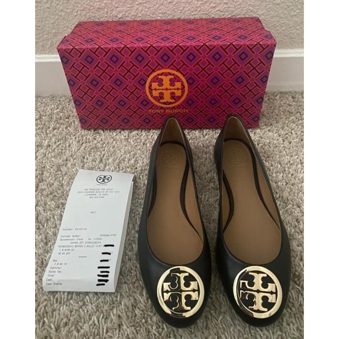 Sepatu flat Tory Burch Reva asli 100% ORI import USA Termurah