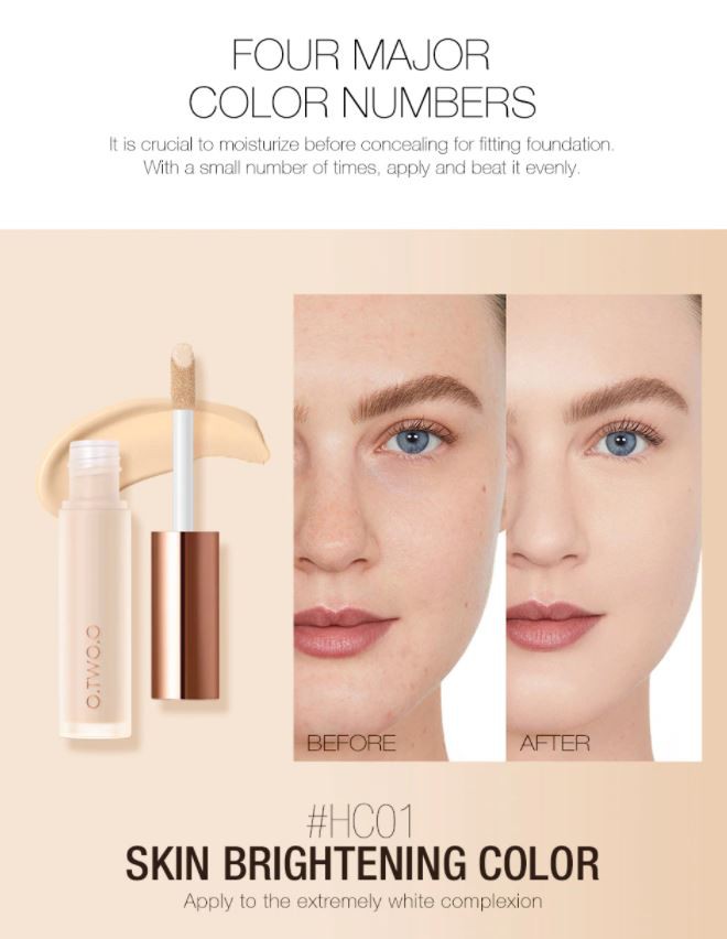 (READY &amp; ORI) O.TWO.O Otwoo Liquid Concealer Long Lasting Cover Smooth Makeup 9998