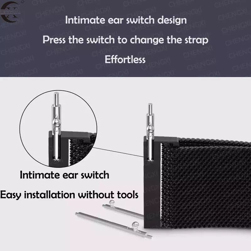 PIN QUICK RELEASE 20MM SPRING BAR STAINLESS STRAP JAM TANGAN PENGAIT TALI JAM TANGAN