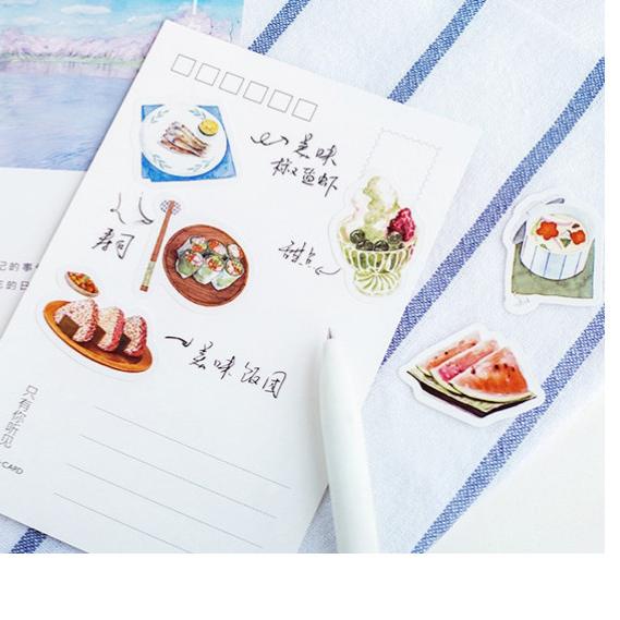 

➶ Sticker Deco Japanese Food Scrapbook DIY Bujo Journaling Diary Aesthet ➣