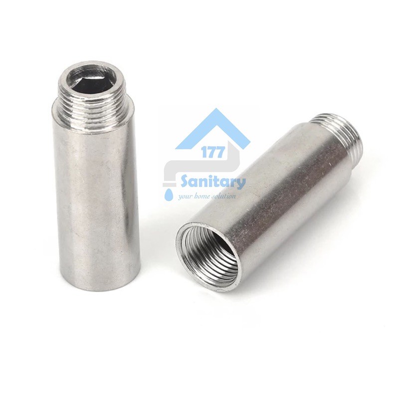 Sok Kran Stainless 6 Cm Uk 1/2 Inch- Sokran 0.5 In Fitting Pipa  nepel Sambungan Sock Kran keran air spare part  /X35