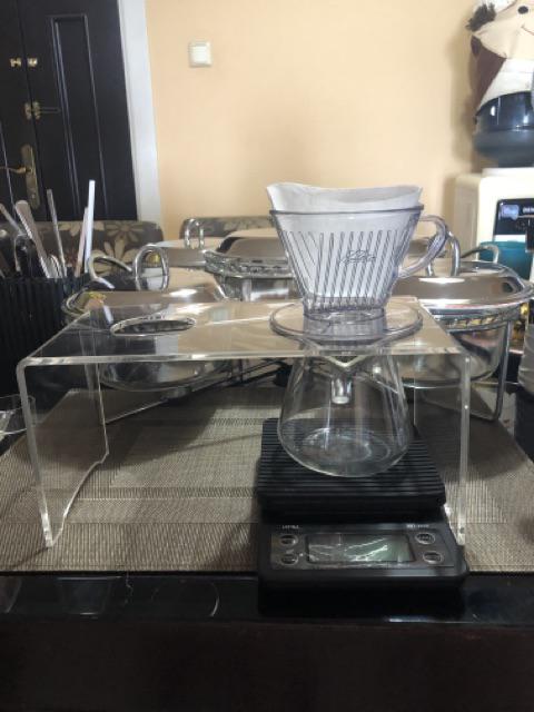 Pour Over Stand V60 Coffee Stand Kopi Drip Station 2 Hole Acrylic