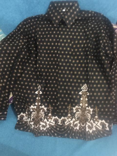 Bswart Batik Hrb026 Kenongo Kemeja Panjang Pekalongan S M L Xl Xxl Batik Pria Murah Modern Grosir