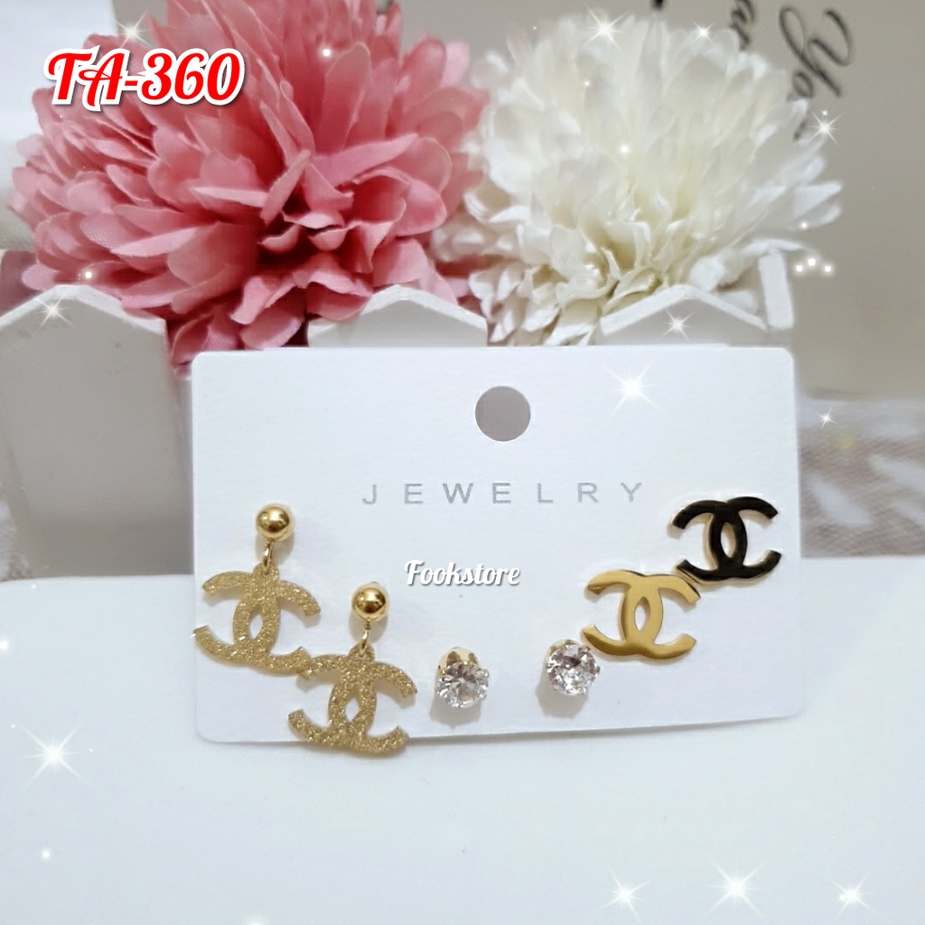 TERLARIS ANTING TITANIUM/ANTI KARAT/ANTI ALERGI