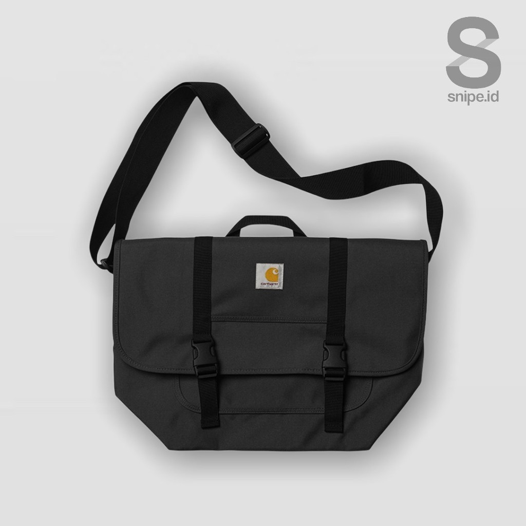 CARHARTT WIP PARCEL MESSENGER BAG BLACK  | TAS SELEMPANG PRIA WANITA UNISEX