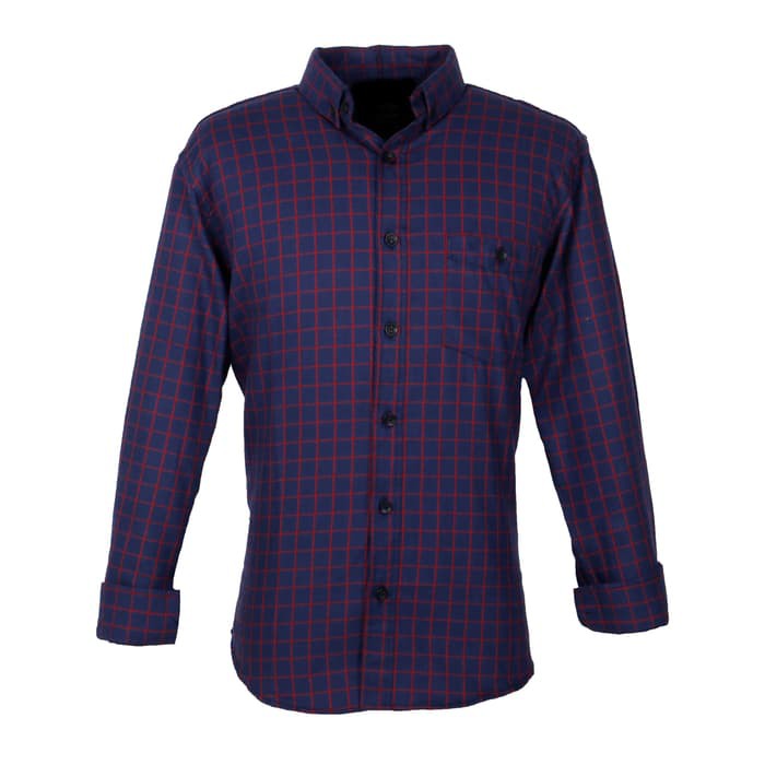 BROODIS FLANEL KEMEJA PRIA MOTIF NEW BEST SELLER - OFFICIAL STORE. - Navy