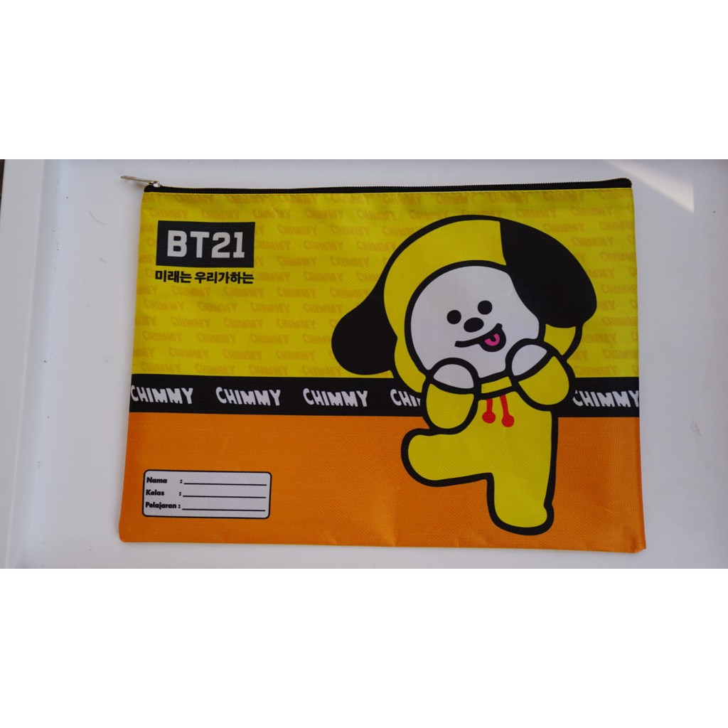 MAP KANVAS PREMIUM FILE HOLDER UKURAN KERTAS A4 KARAKTER BTS BT21 LUCU KPOP KOREA BANGTAN BOYS ARMY