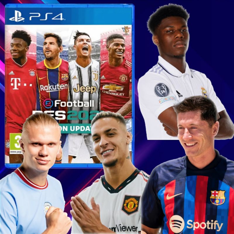 PS4 Pes 2021 Kaset Efootball Pro Evolution Soccer Sepak Bola Bisa Update Terbaru 2021 Playstation PS 4 5 CD BD Game Games Pes21 21 pes2021 season update ps4 ps5 gim football fifa 22 2023 2022 23 lewandowski 2023 haaland messi psg ronaldo united mu patch