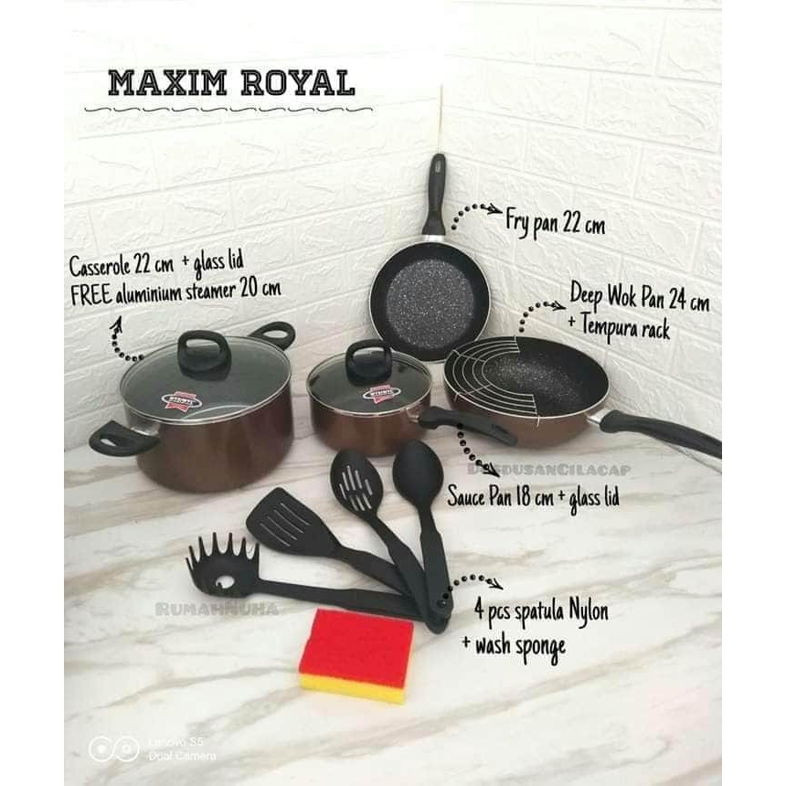 Panci Maxim Royal Set of 13 Lengkap