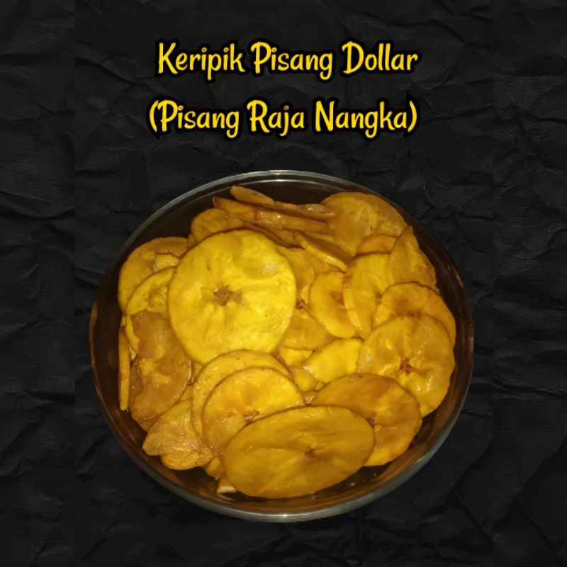 

keripik Pisang Dollar (Pisang Raja Nangka) | 250 gr | Snack Kiloan | Aneka Camilan