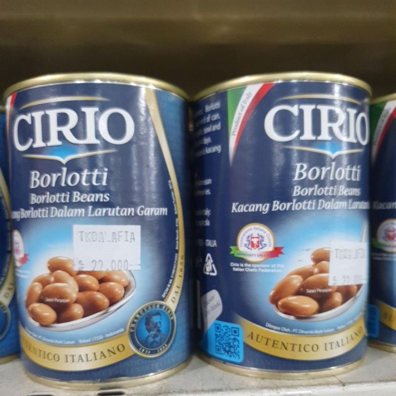 

Kacang Borlotti Beans Cirio 400gram