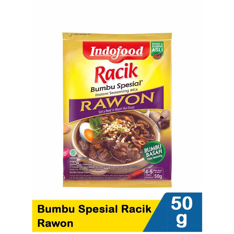 Bumbu Racik Spesial Indofood Soto Ayam Gulai Kare Opor Ayam Rendang 45 Gram