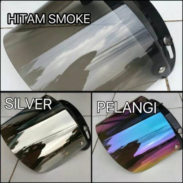 Kaca helm flat / kaca bogo datar pnp helm retro cargloss, jpn, mvistar, jp, helm bogo
