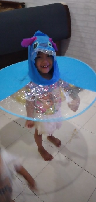 Tabasa Topi Ufo Anak Untuk Hujan
