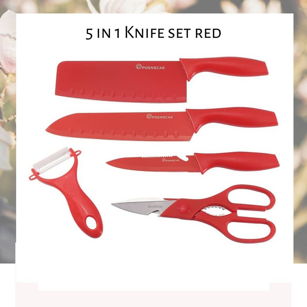 Kitchen Knife Set / Talenan Pisau Tatakan Pengupas Gunting Dapur Set