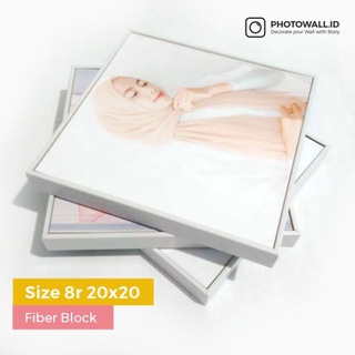 Jual [Paket 4 Foto] Cetak Foto + Bingkai Fiber Block Tebal 8r 20x20cm ...