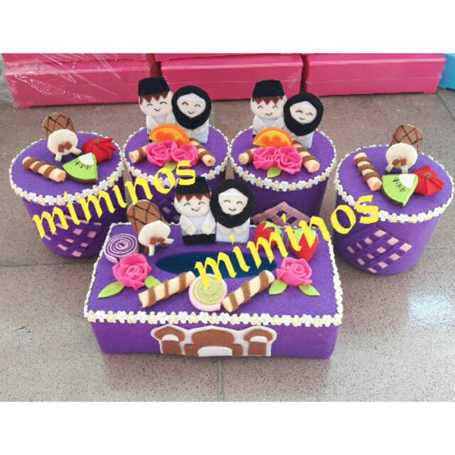 Toples lebaran/toples hias lebaran/toples flanel/toples cantik /toples lebaran.