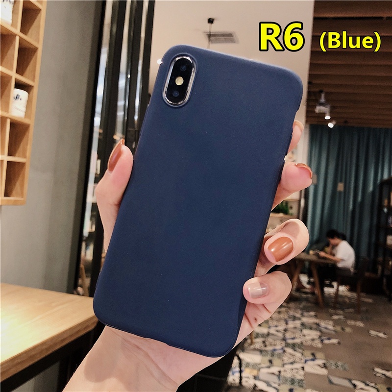 Casing Soft Case Realme C11 5i C15 C12 C17 C2 C3 7 7i 3 3i 5 6 C1 C3i 5 5S U1 X2 XT Q 6i 2 X2 5 PRO Narzo 20 PRO 10A 20A Motif Warna Polos-#R6