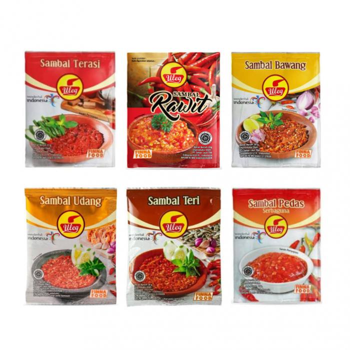 Jual Sambel Uleg Sambal Uleg Finna Sachet All Variant 100 Halal Mui