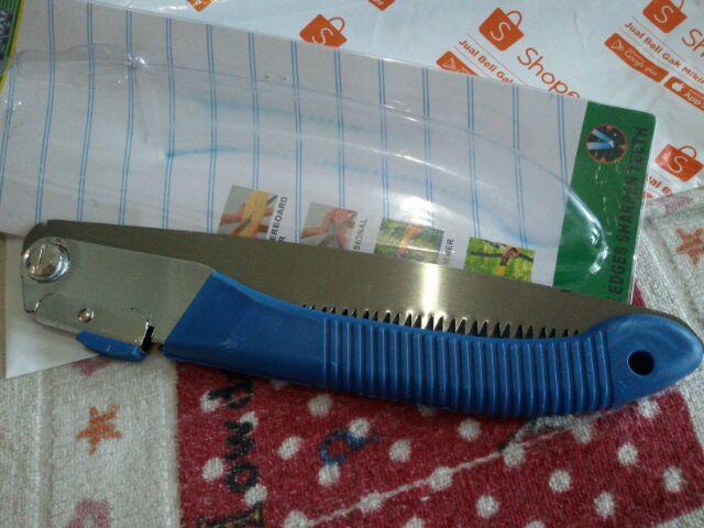 Gergaji Lipat Mini Portable Alat Potong Multifungsi Untuk Kayu Pipa Paralon