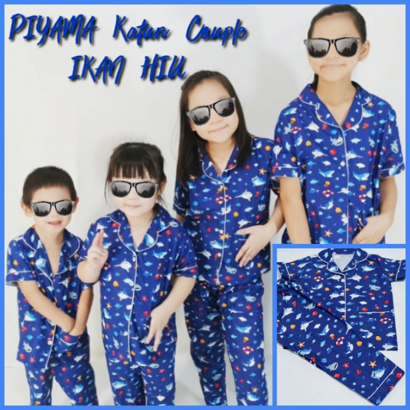 Piyama anak motif baby shark