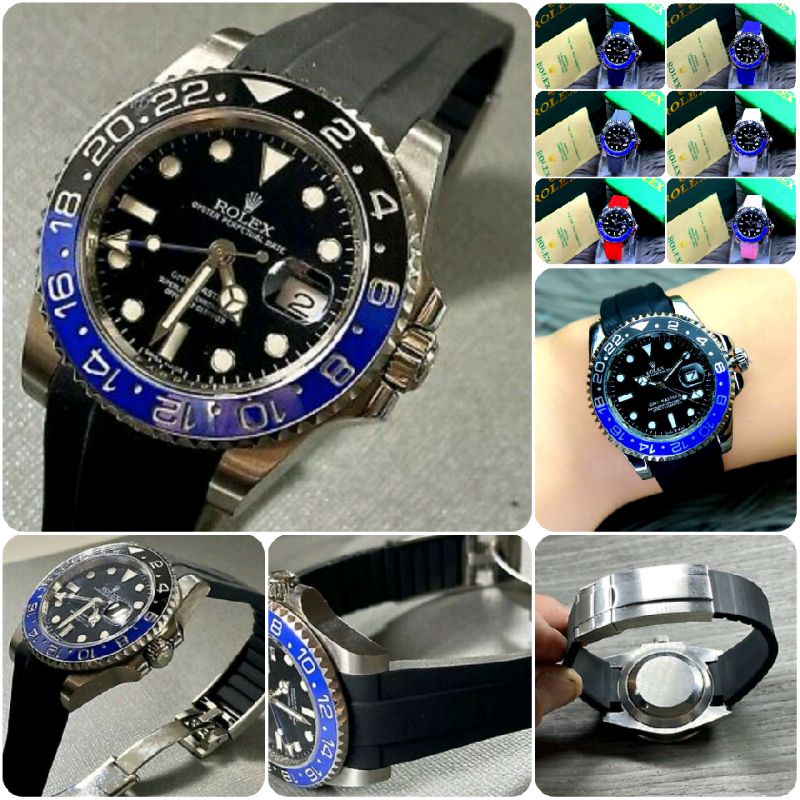 ROLEX GMT MASTER II BATMAN BNLR 116710 Carbon Rubber 41mm Unisex Wristwatch Top Best Replica