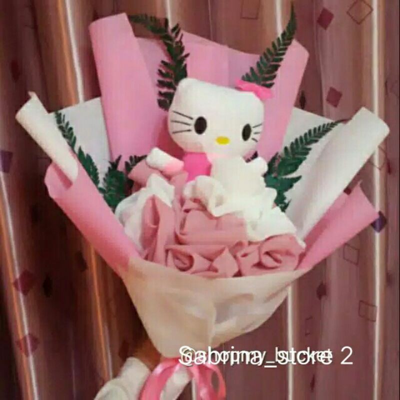 Buket boneka hello kitty buket boneka hijab bella square