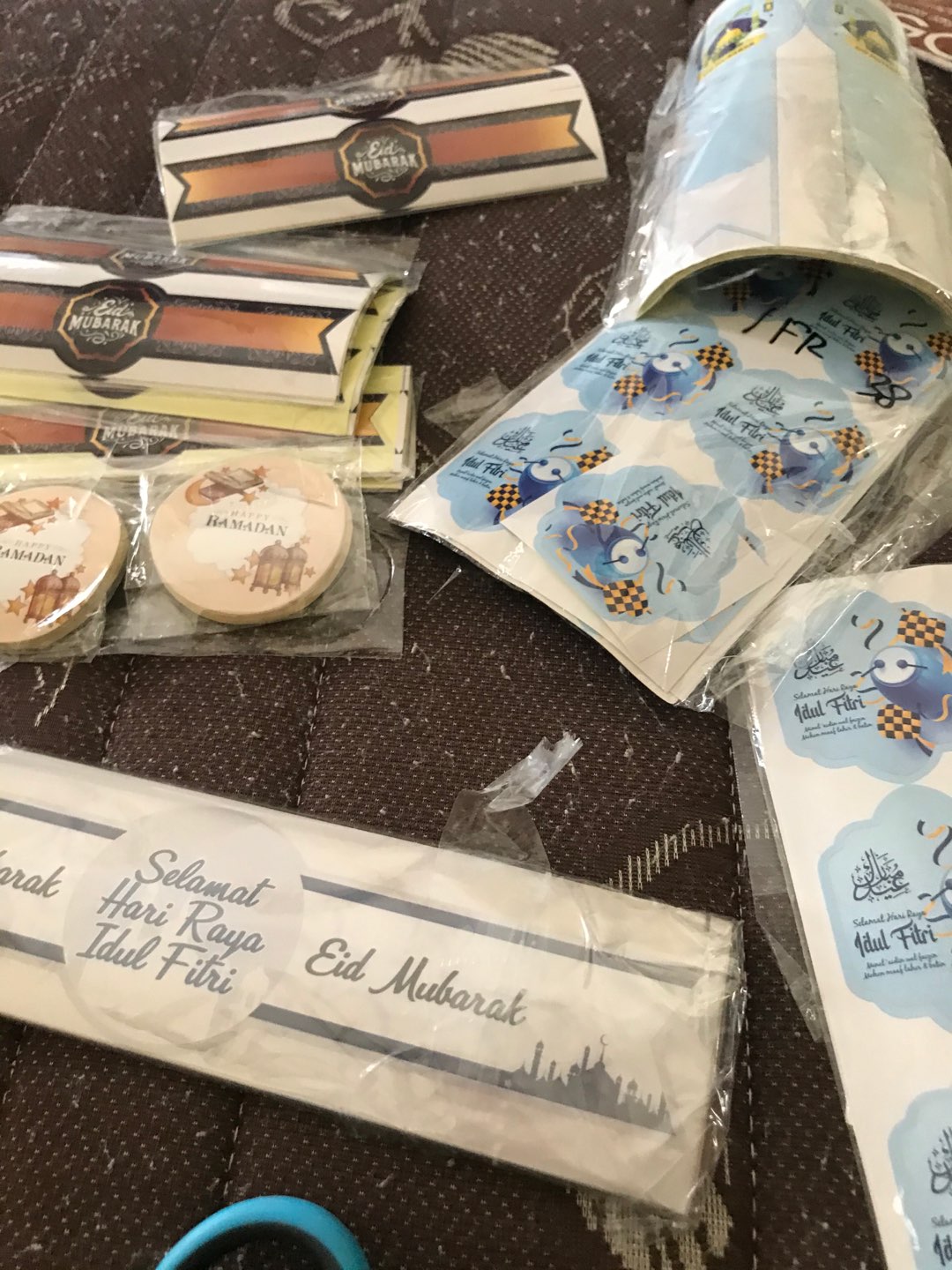 Stiker Segel Tutup Botol  Idul Fitri - Sticker Segel Kemasan Isi 10 Pcs/pack