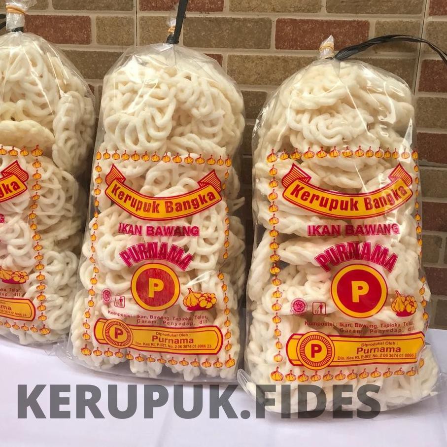 

Terlaku KERUPUK BANGKA PURNAMA IKAN BAWANG - Isi 20 Pcs Gurih Enak Mantapp! JY7!!