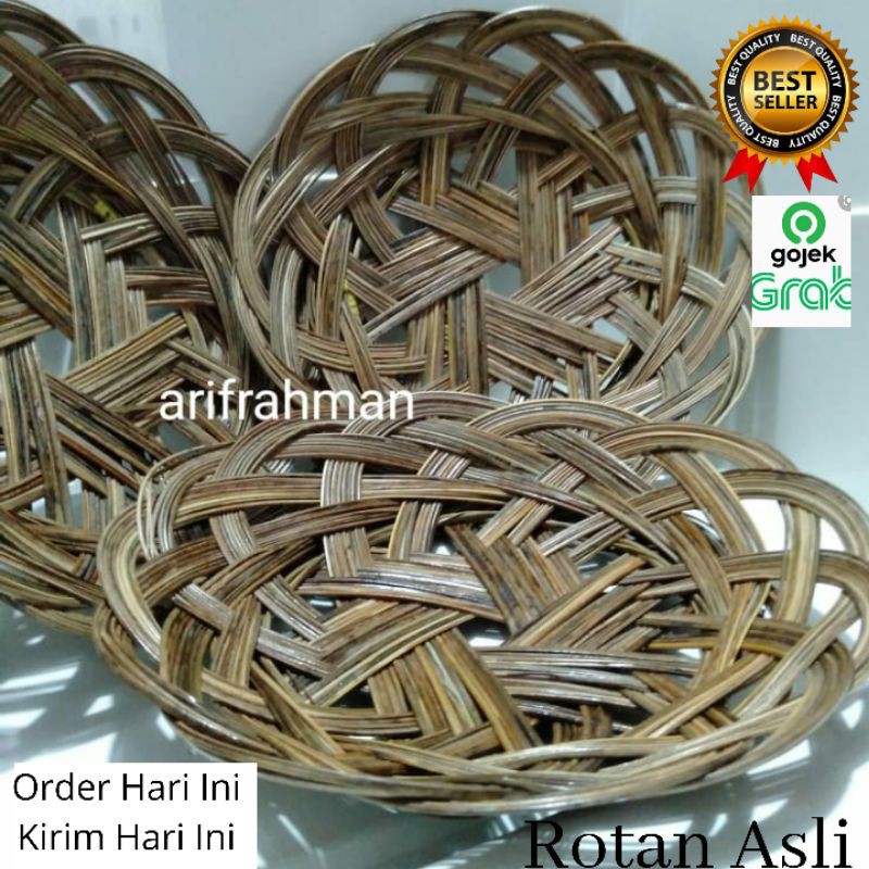 Piring Rotan Asli