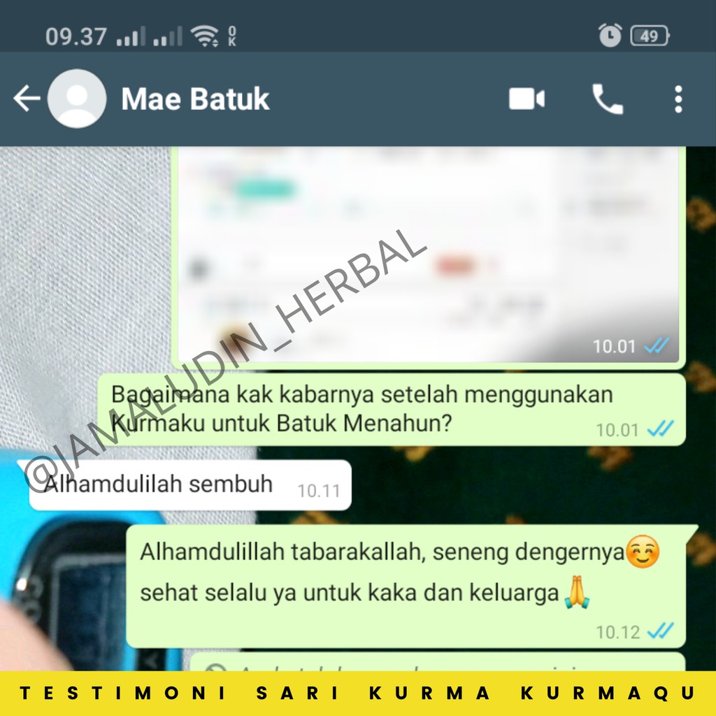 Obat Herbal Batuk Menahun - Batuk Berdarah - Bronkitis - Batuk Rejan - Nyeri Paru Kurmaqu Asli-4