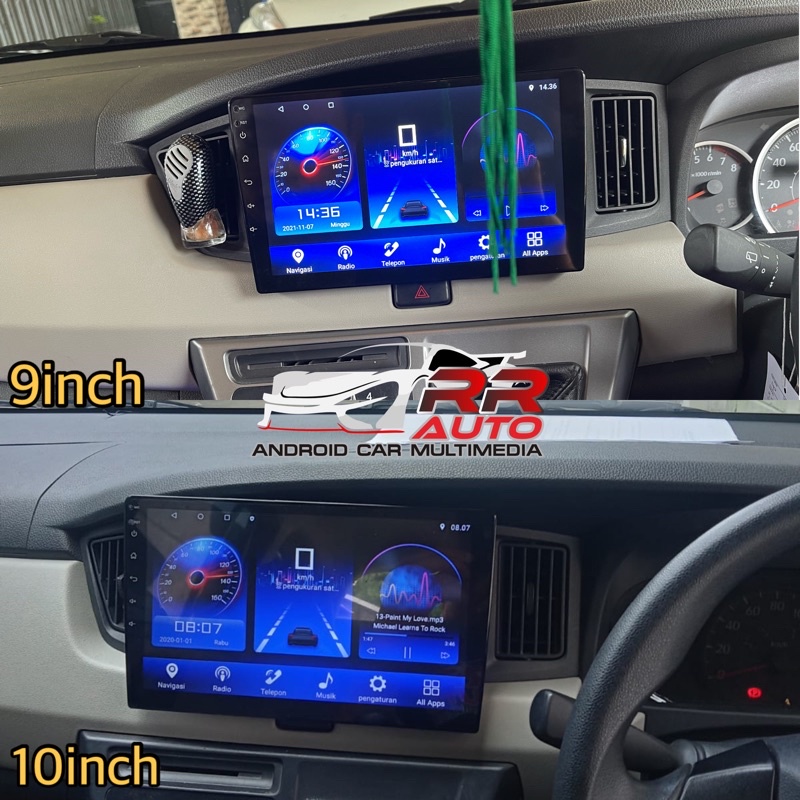 Calya/Sigra | Headunit Android 10in 2/32gb,Voice Command,Wifi,DSP 32gb(Bonus Kamera Parkir & Socket PNP)-1