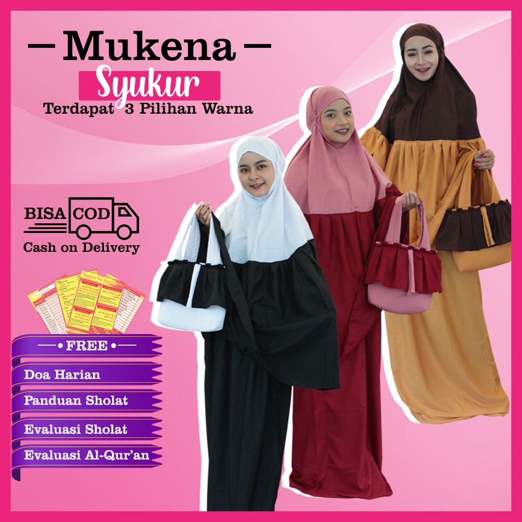 Mukena Mukenah Dewasa Remaja Terbaru 2021 Polos Jumbo  Premium Murah Bahan Adem | Mukena Lubna