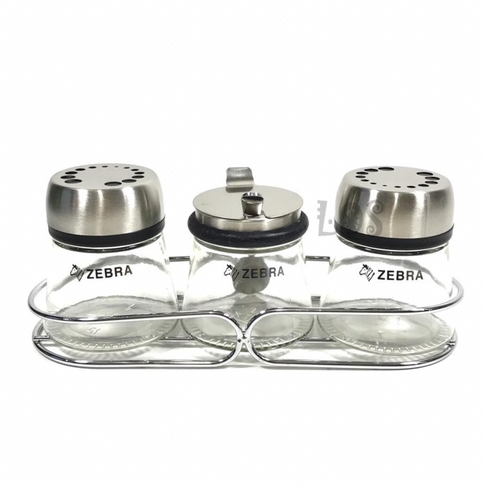 

Tempat Bumbu Dapur ZEBRA SEASONING GLASS 110270 (00230.00065)