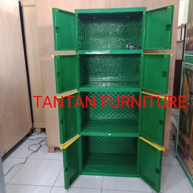 Lemari Plastik Akako Karakter 4Susun Khusus Gosend