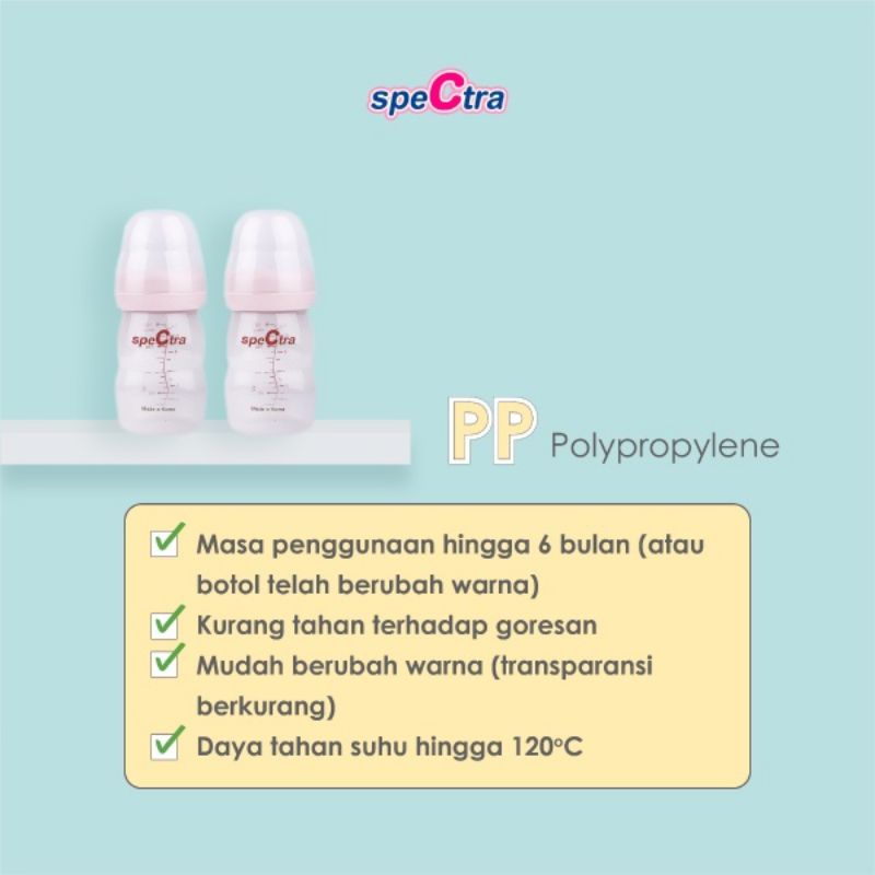 Spectra Botol Asi 160ml / Spectra Botol Asi Bayi Tanpa Dot - Botol Susu Asi Bayi