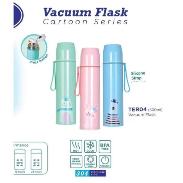 BABYSAFE Vacuum Flask Cartoon Series 500ml Thermos Bayi Termos