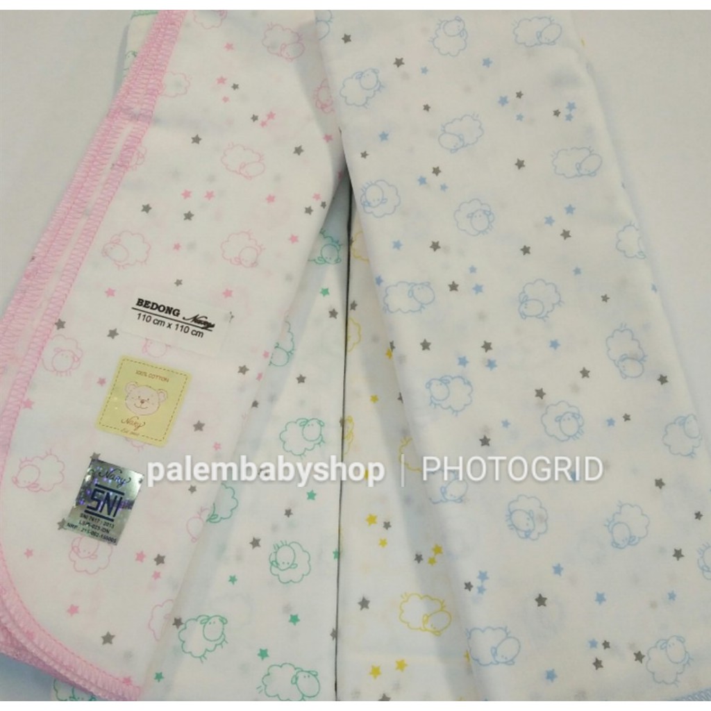 nary bedong bayi motif lucu isi 4pc 110cm x 110cm 100% cotton