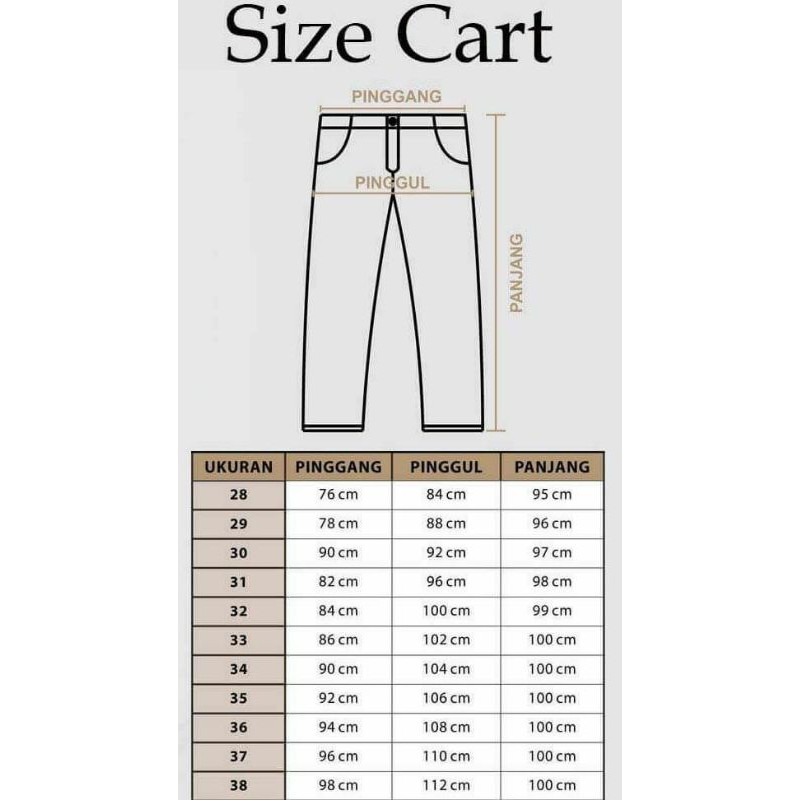 YANG LAGI HITS Celana Chino BIG SIZE Slimfit Pria Panjang Formal Kantor Original