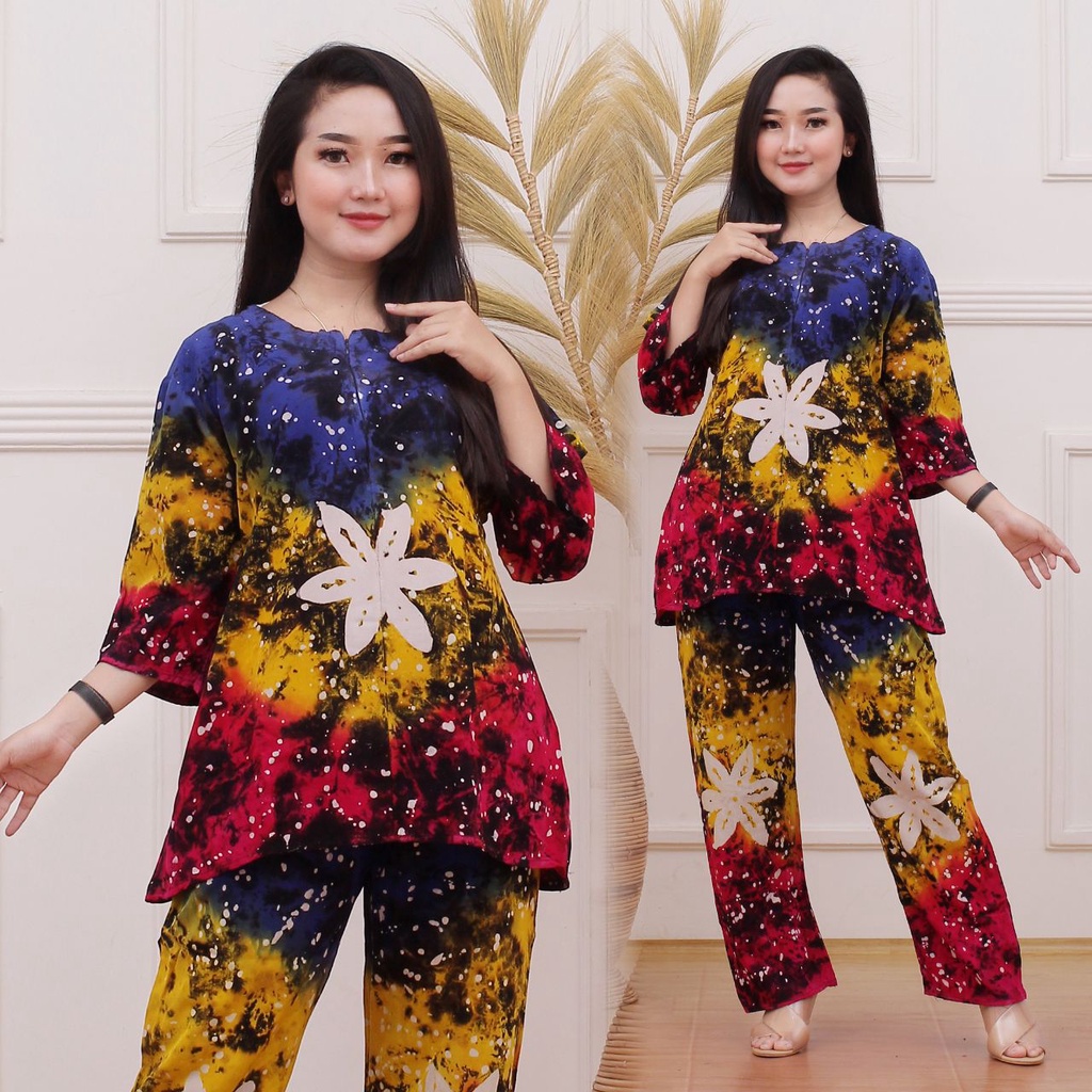 Set CP Rayon Cap Baby Doll Bebidol Malaman Busui Cantik Proses Full Cap Warna Awet Batik Matilda #1