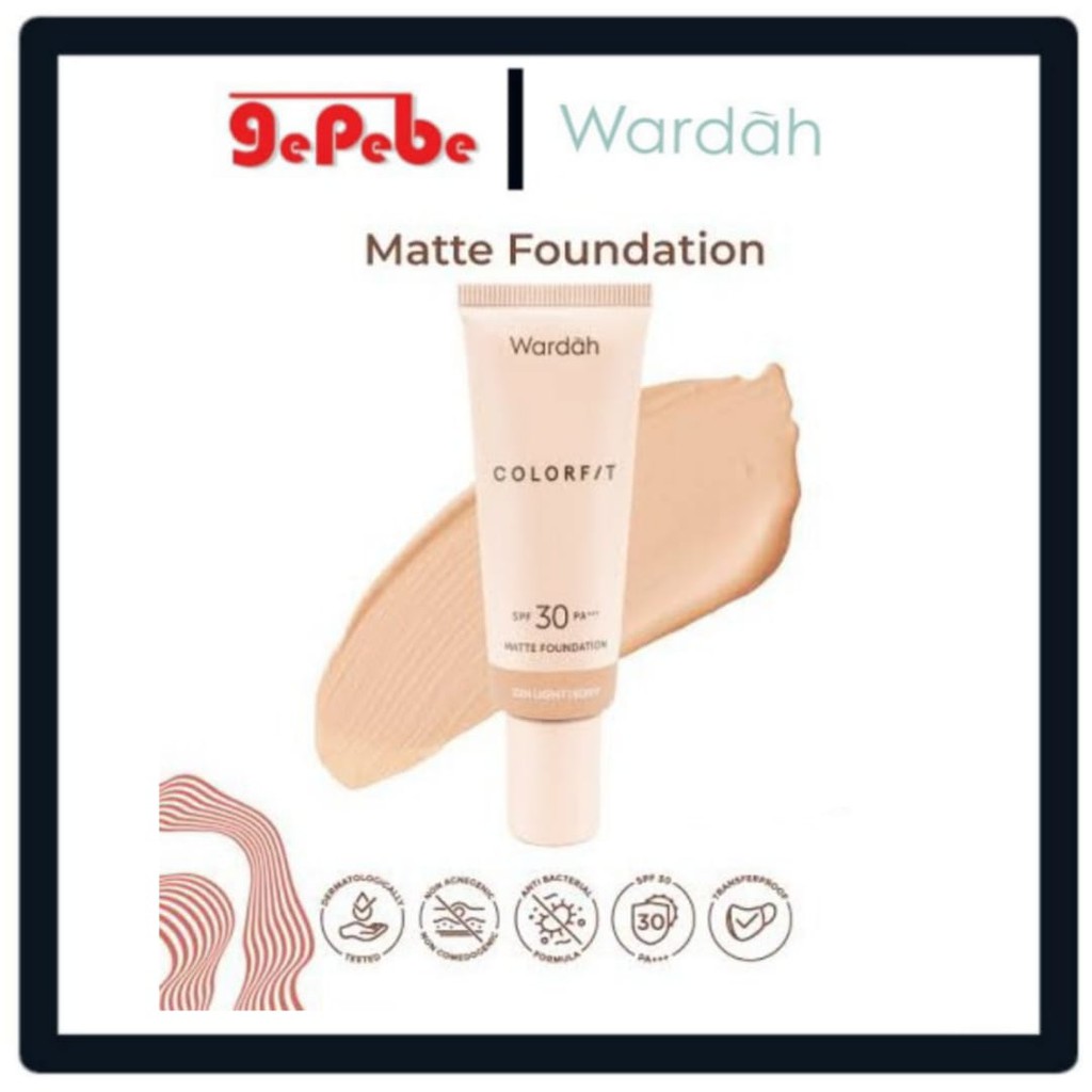 Wardah Colorfit Matte Foundation SPF 30 PA+++, 25ml