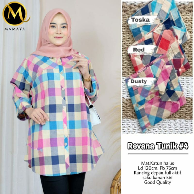 REVANA TUNIK ATASAN WANITA BY MAMAYA