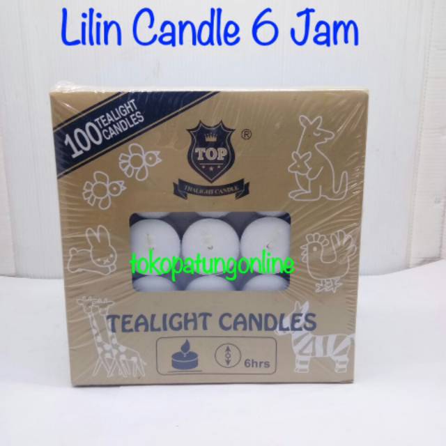 Lilin Putih Candle Tealight 6 Jam Premium