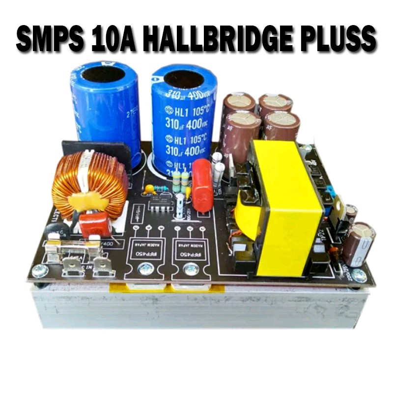 SMPS 10A Hallbridge Plus Extra Bias 12v Regulasi